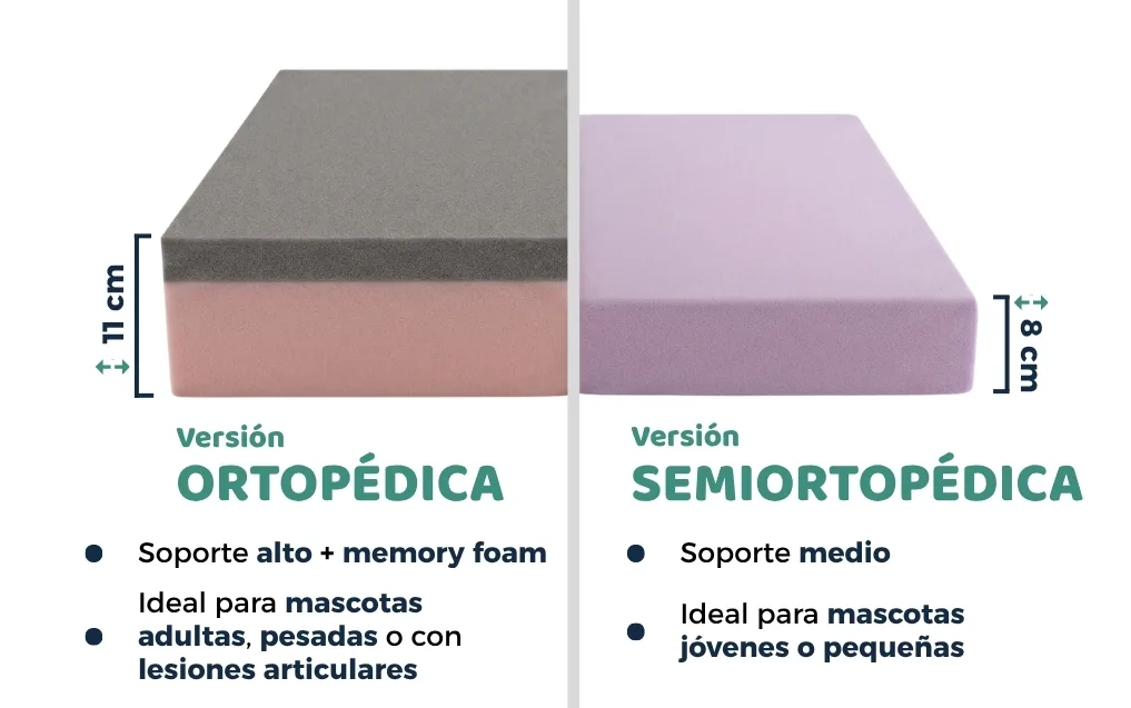 Versión Ortopédica vs Semiortopédica